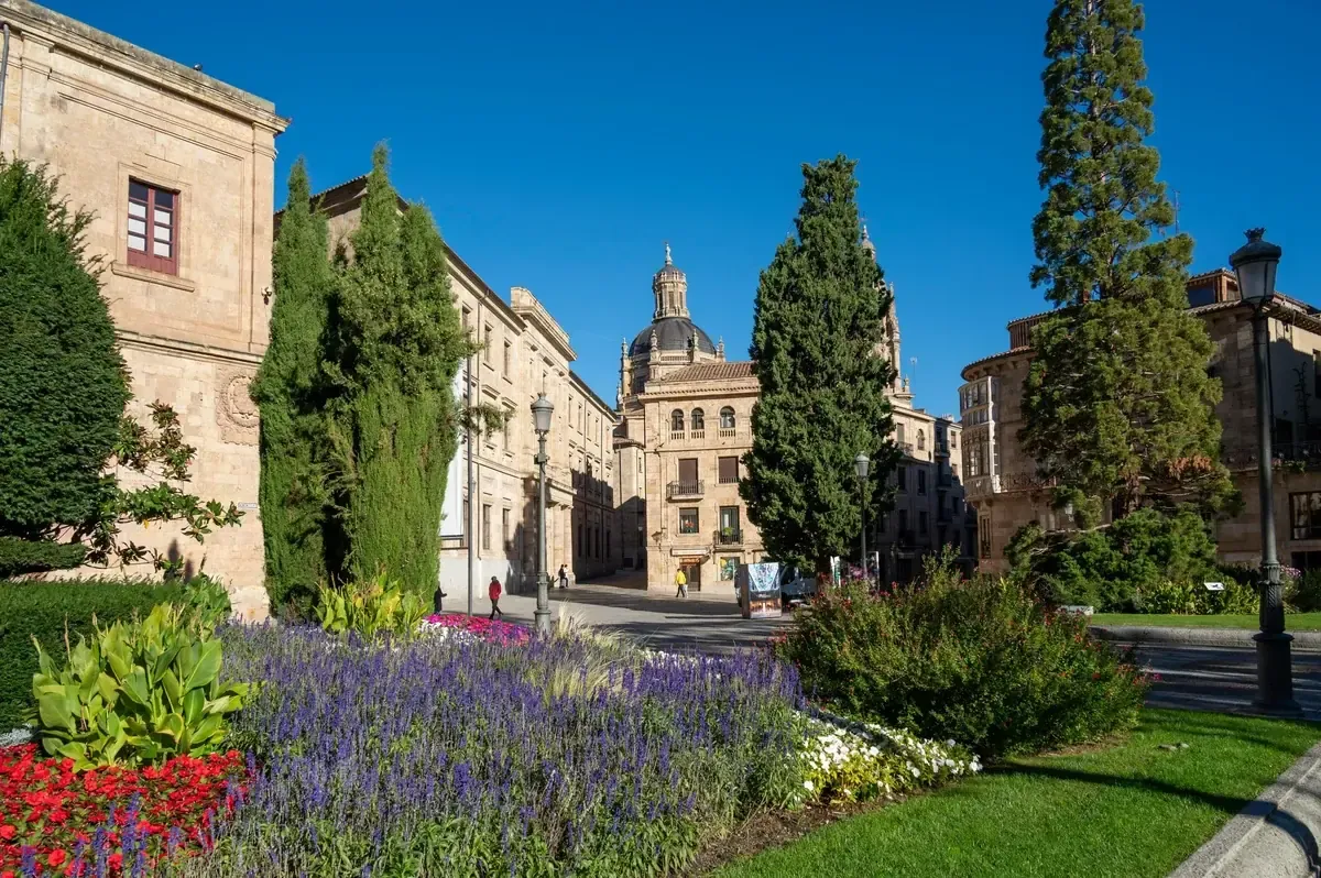 Historic streets of Salamanca near the university quarter